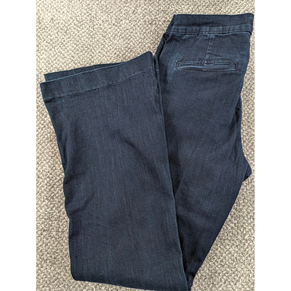 Banana Republic Sailor Button Flare Jeans Dark Wash Denim Blue Womens 30/10